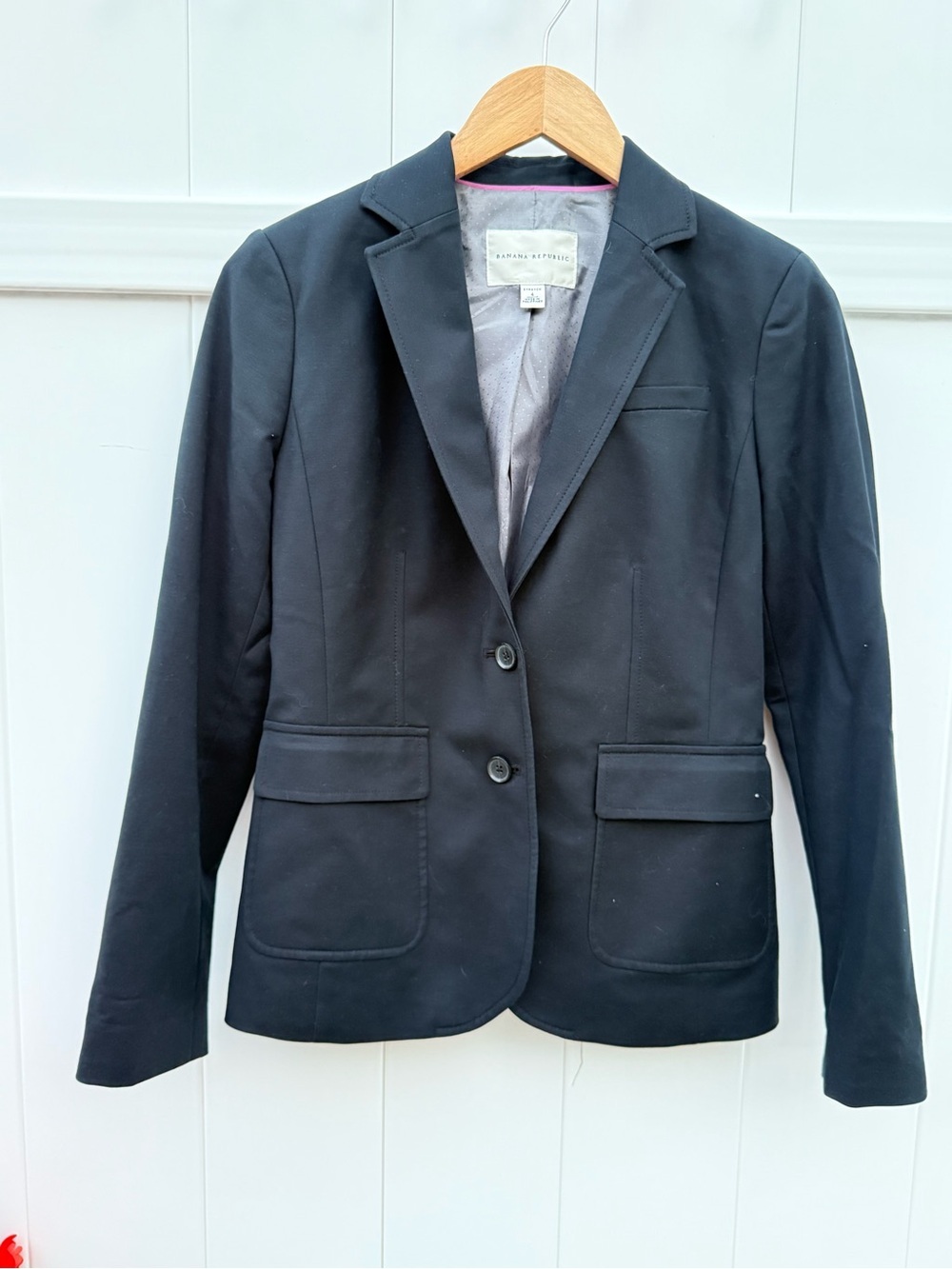 Banana Republic Black Women's Two-Button Blazer